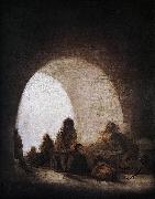 Francisco de Goya A Prison Scene Spain oil painting artist